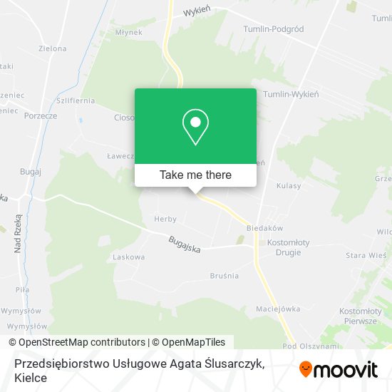 Карта Przedsiębiorstwo Usługowe Agata Ślusarczyk