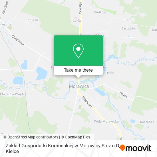 Карта Zaklad Gospodarki Komunalnej w Morawicy Sp z o O