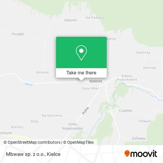 Mbwaw sp. z o.o. map