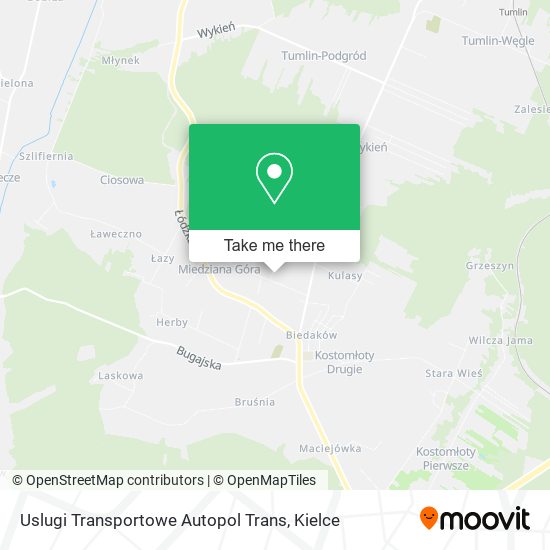 Uslugi Transportowe Autopol Trans map