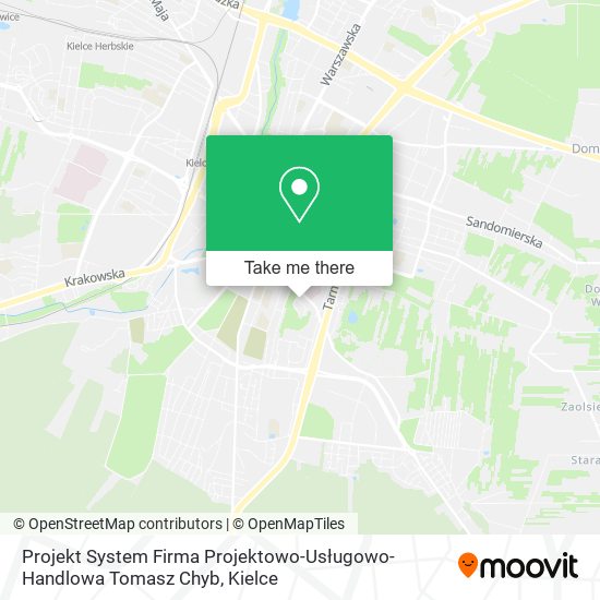 Projekt System Firma Projektowo-Usługowo-Handlowa Tomasz Chyb map