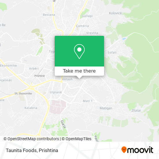 Taunita Foods map