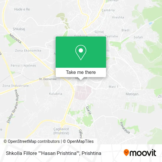 Shkolla Fillore ""Hasan Prishtina"" map