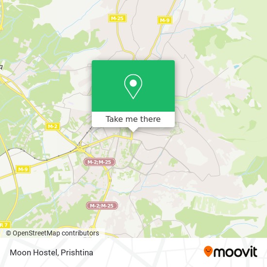 Moon Hostel map