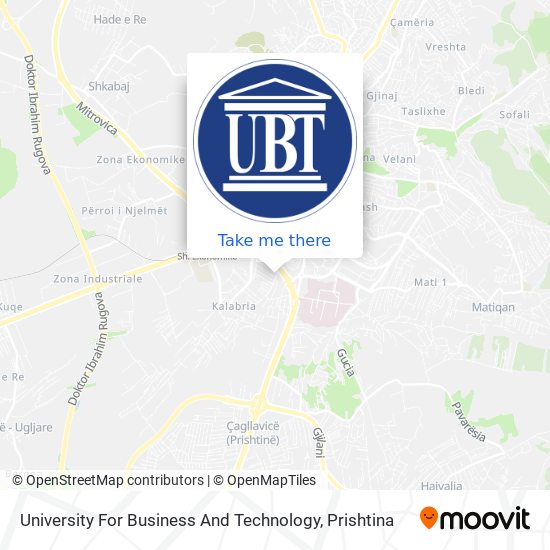 University For Business And Technology map