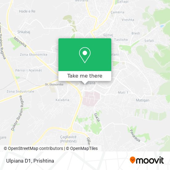 Ulpiana D1 map