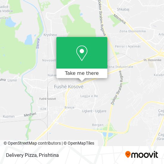 Delivery Pizza map