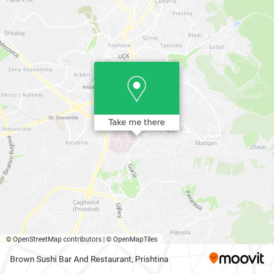 Brown Sushi Bar And Restaurant mapa