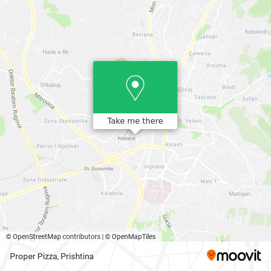 Proper Pizza map