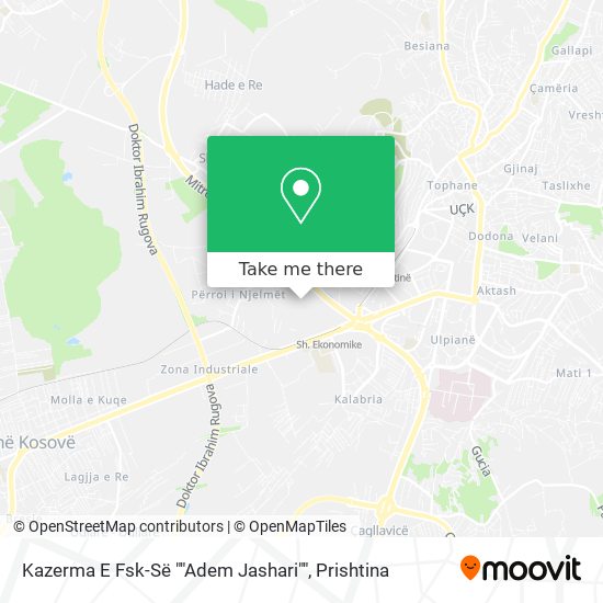 Kazerma E Fsk-Së ""Adem Jashari"" map