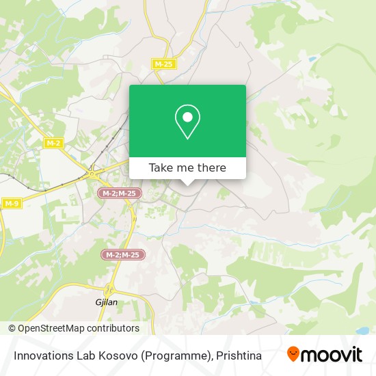 Innovations Lab Kosovo (Programme) map
