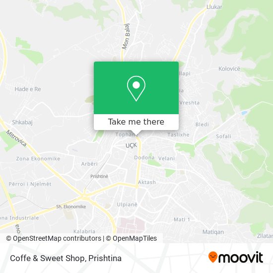 Coffe & Sweet Shop map