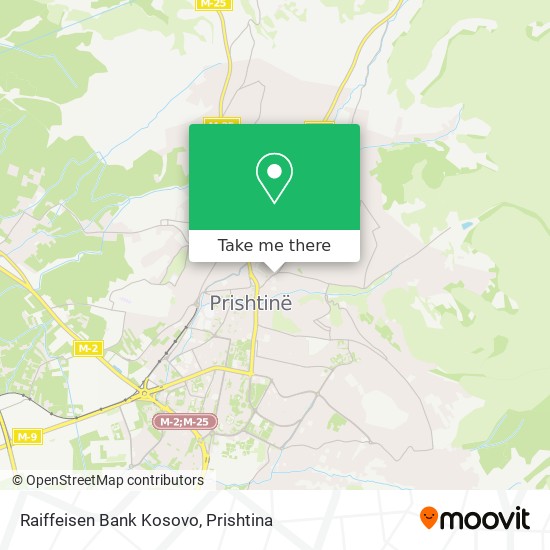 Raiffeisen Bank Kosovo map