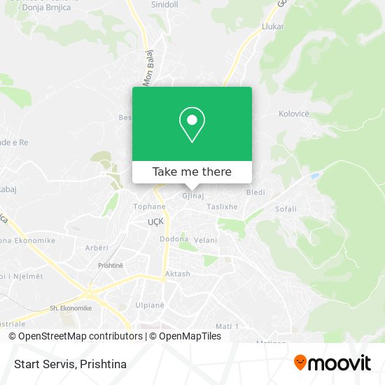 Start Servis map