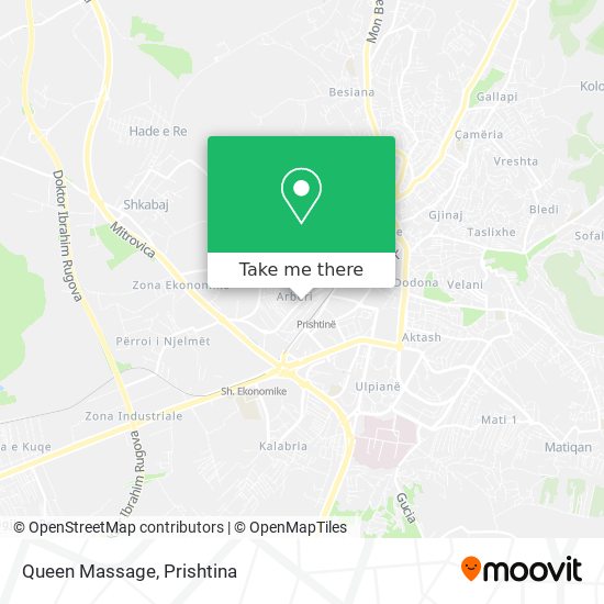 Queen Massage mapa