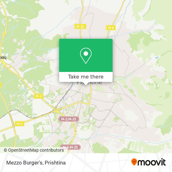 Mezzo Burger's mapa