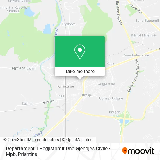 Departamenti I Regjistrimit Dhe Gjendjes Civile - Mpb map