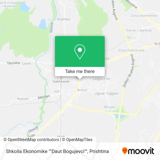 Shkolla Ekonomike ""Daut Bogujevci"" map