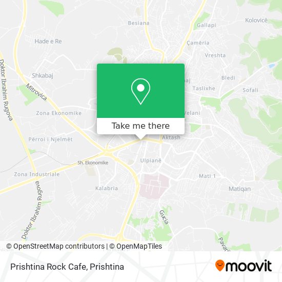 Prishtina Rock Cafe map