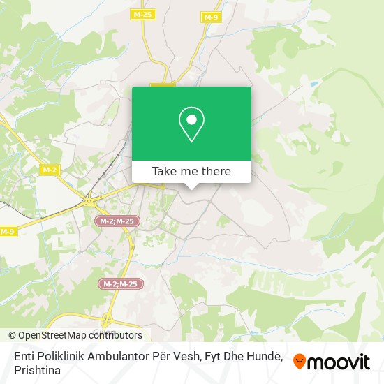 Enti Poliklinik Ambulantor Për Vesh, Fyt Dhe Hundë map