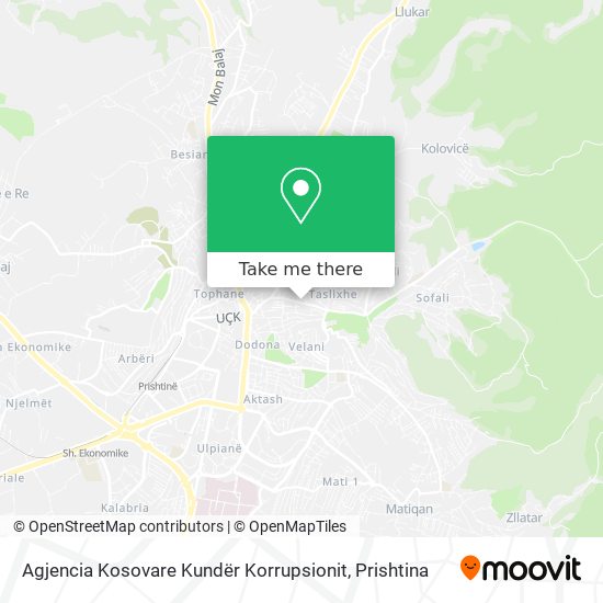 Agjencia Kosovare Kundër Korrupsionit map