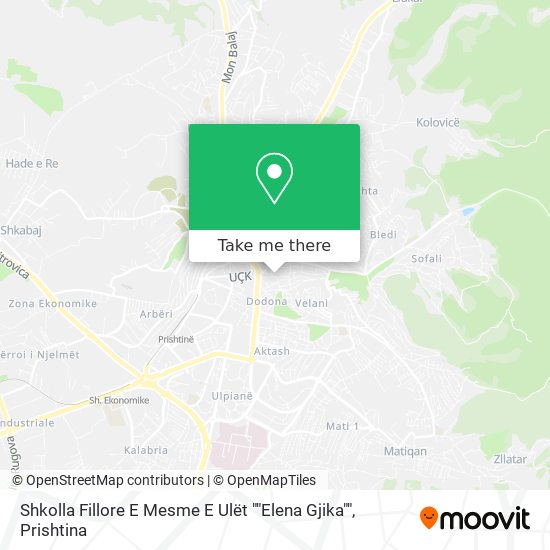Shkolla Fillore E Mesme E Ulët ""Elena Gjika"" map
