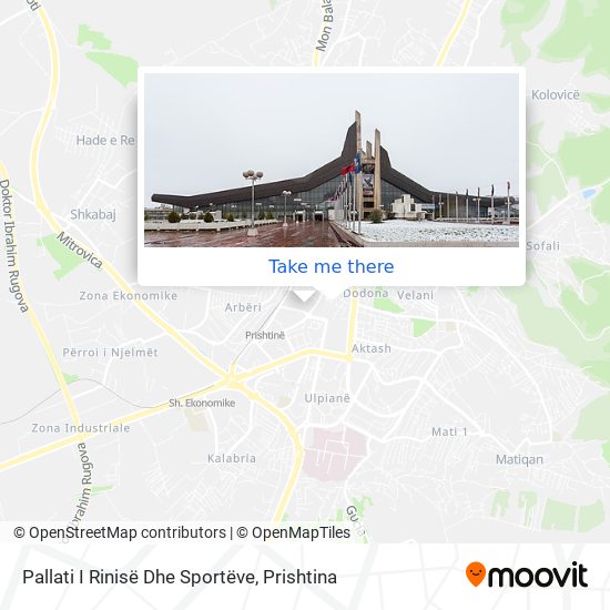 Pallati I Rinisë Dhe Sportëve map