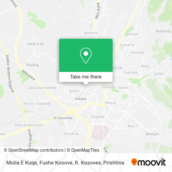 Molla E Kuqe, Fushe Kosove, R. Kosoves map