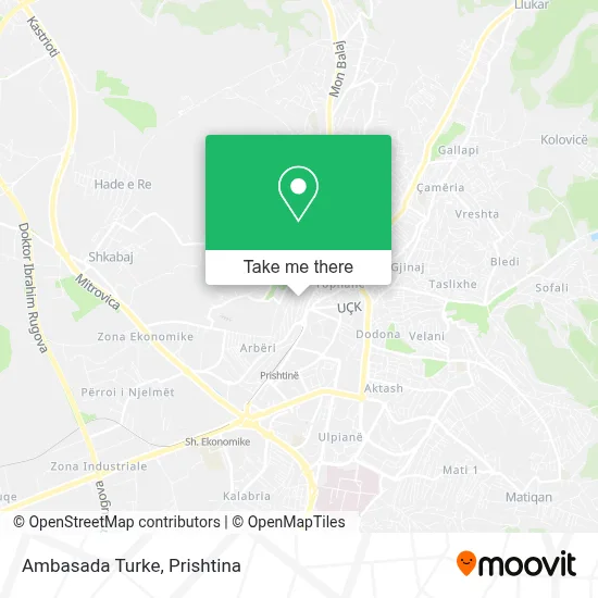 Ambasada Turke map