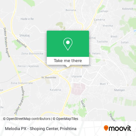 Melodia PX - Shoping Center map