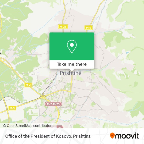 Office of the President of Kosovo mapa