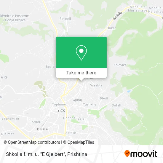 Shkolla f. m. u. "E Gjelbert" map