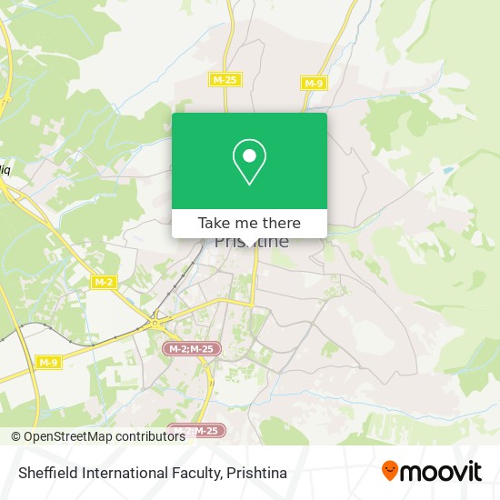 Sheffield International Faculty map