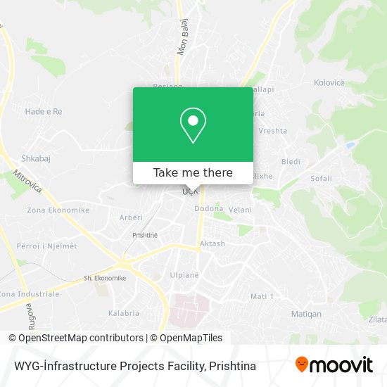 WYG-İnfrastructure Projects Facility map
