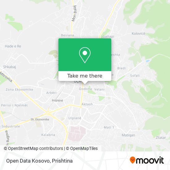Open Data Kosovo map
