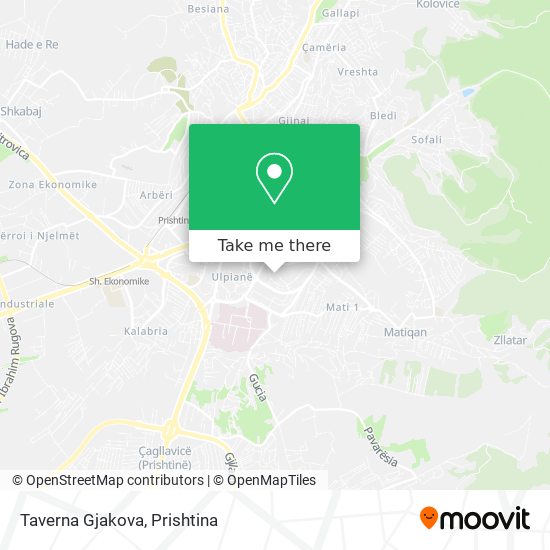 Taverna Gjakova map