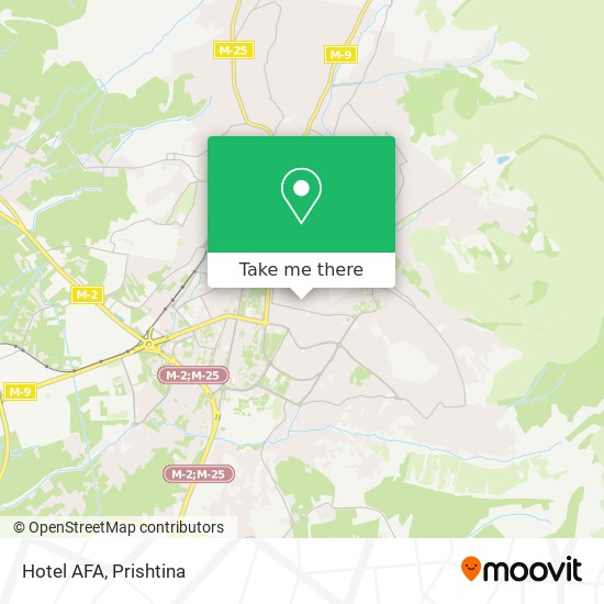 Hotel AFA map
