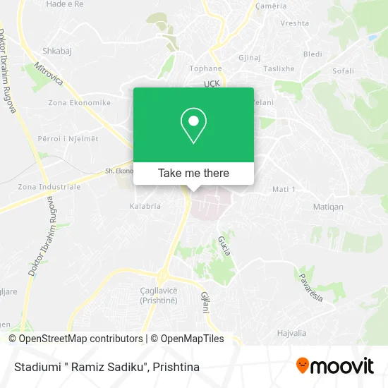 Stadiumi " Ramiz Sadiku" map