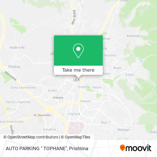 AUTO PARKING " TOPHANE" mapa