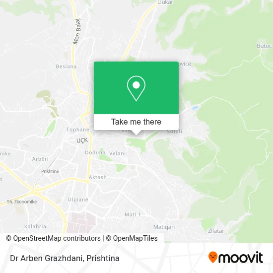 Dr Arben Grazhdani map