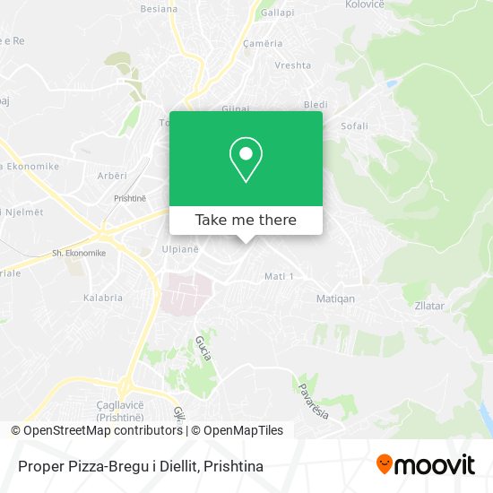 Proper Pizza-Bregu i Diellit mapa