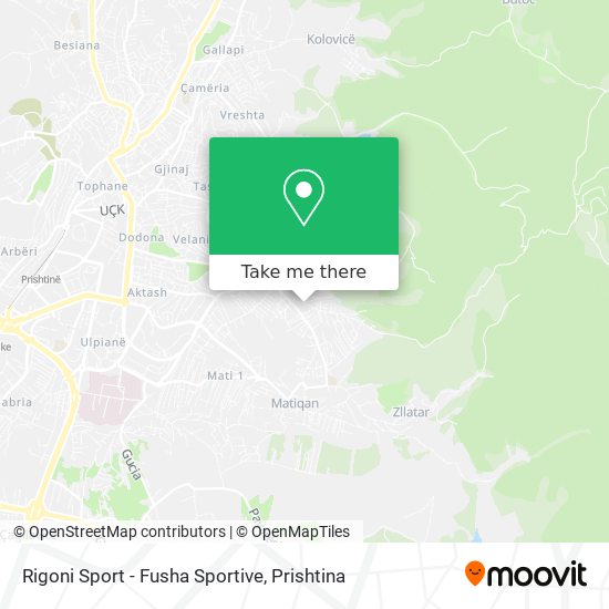 Rigoni Sport - Fusha Sportive mapa