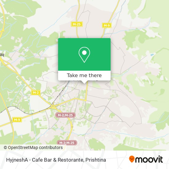 HyjneshA - Cafe Bar & Restorante mapa