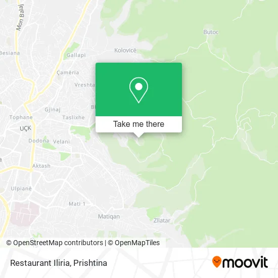 Restaurant Iliria map