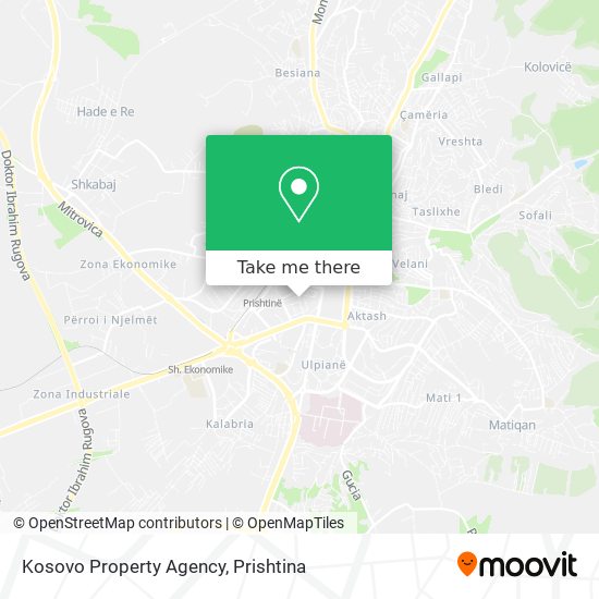 Kosovo Property Agency map