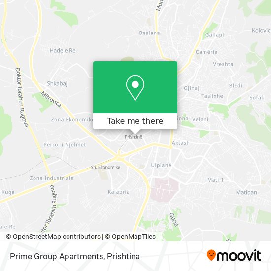 Prime Group Apartments map