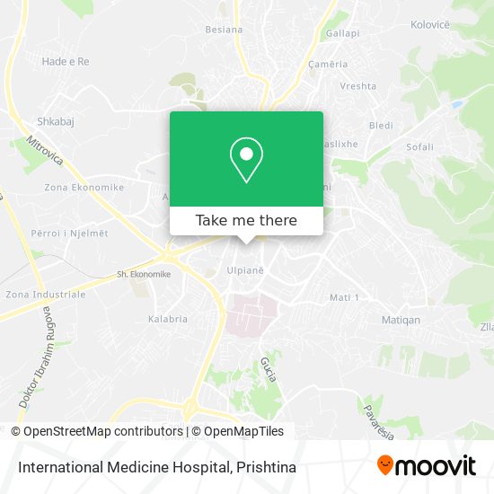 International Medicine Hospital map
