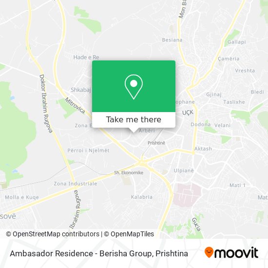Ambasador Residence - Berisha Group mapa
