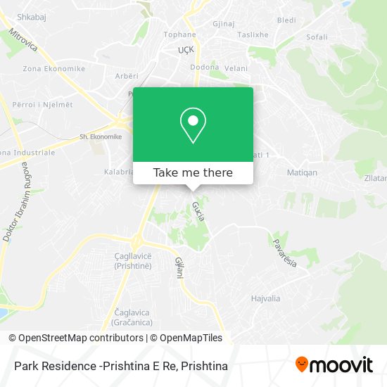 Park Residence -Prishtina E Re mapa