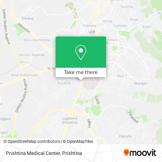 Prishtina Medical Center mapa